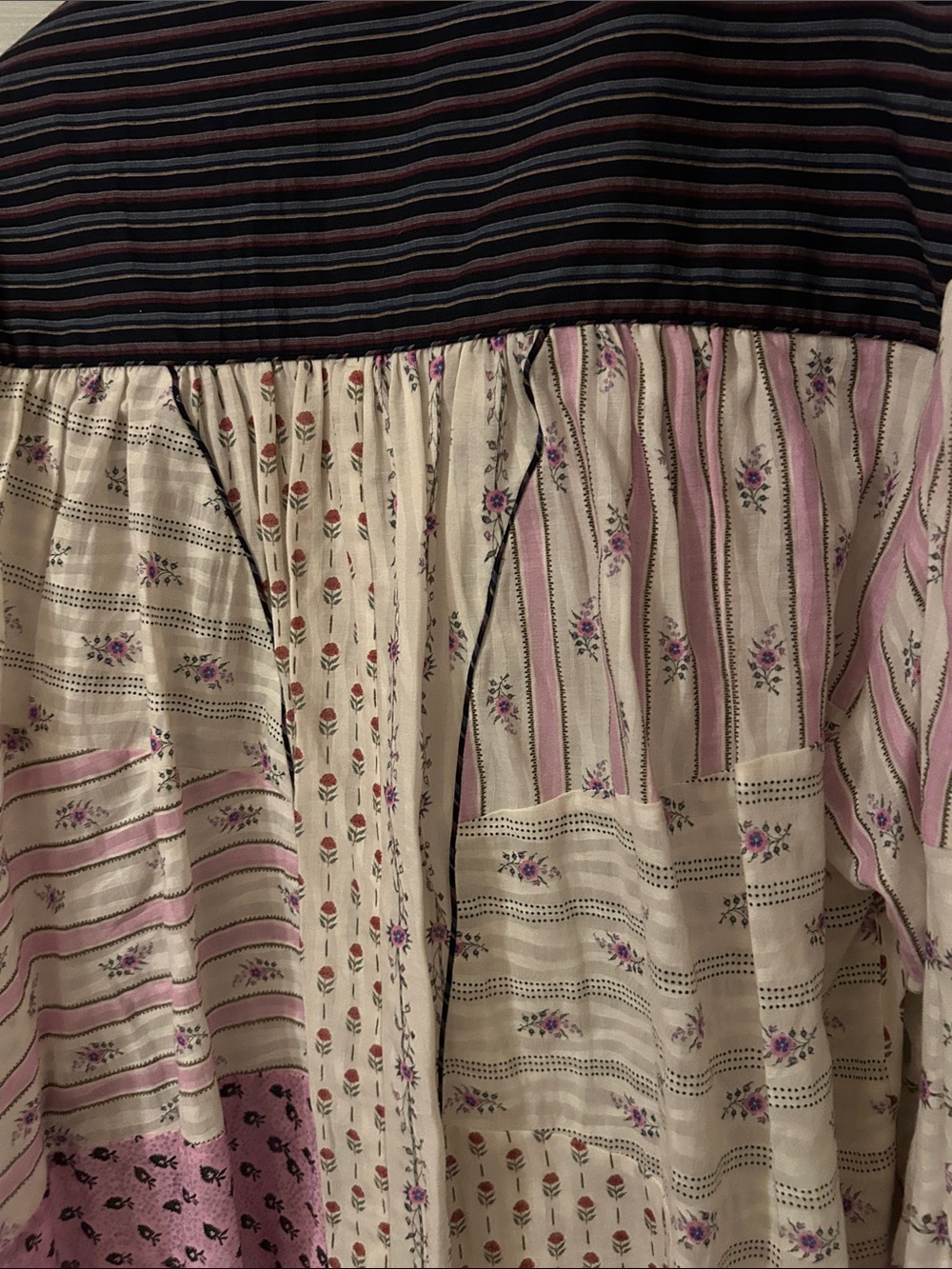 Isabel Marant Patchwork Floral Button-Up Top sz 44 - Picture 8 of 12